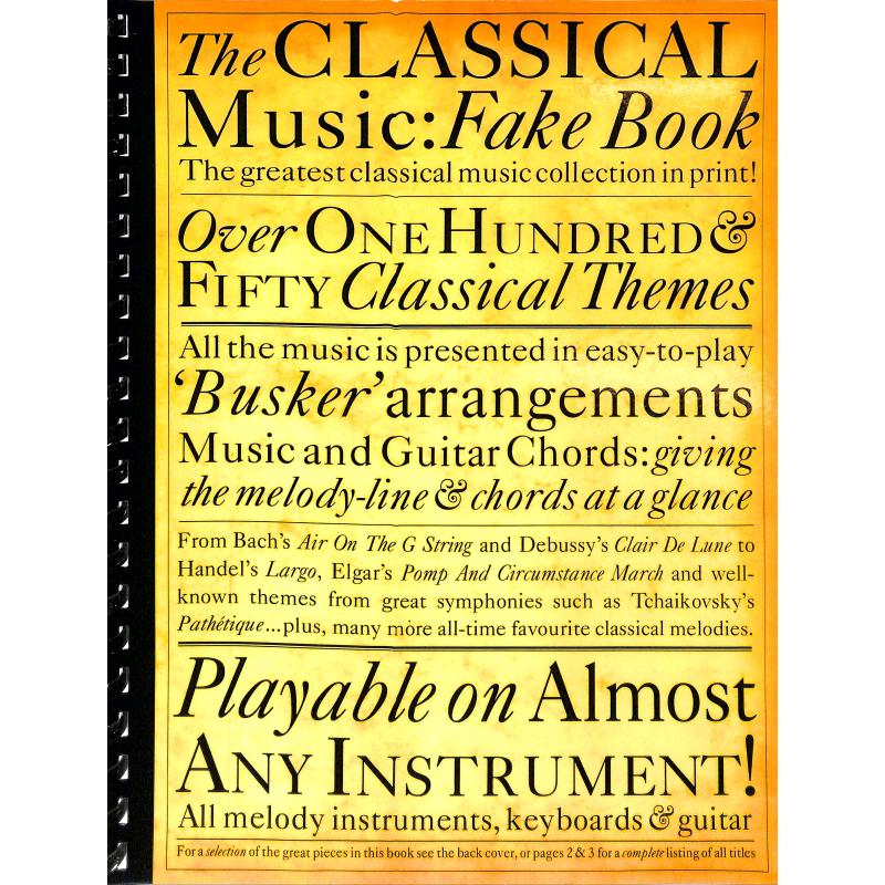 The classical music fake book The classical music fake book