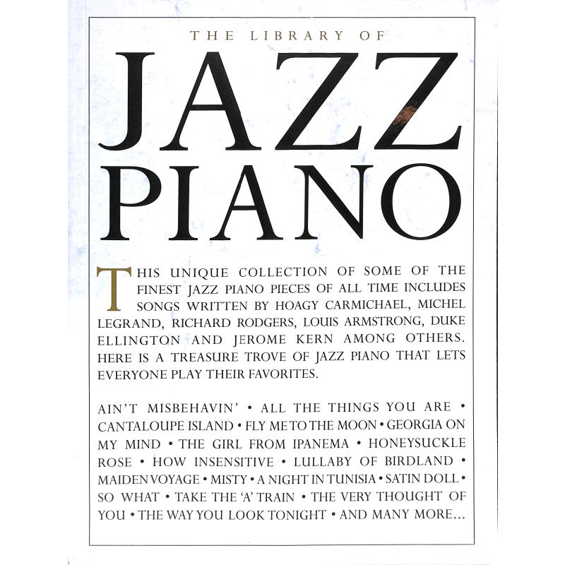 The library of Jazz piano The library of Jazz piano