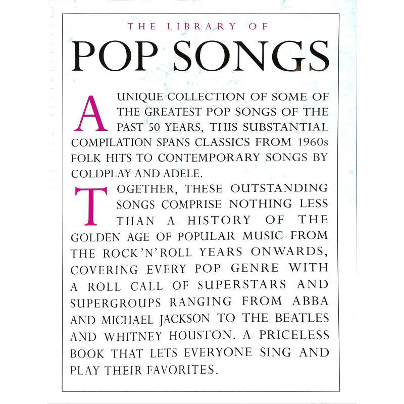 The library of Pop songs The library of Pop songs