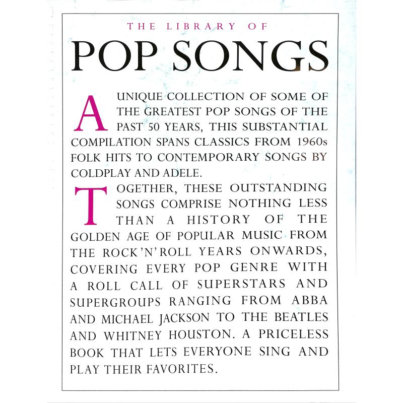 The library of Pop songs