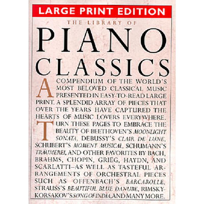 The library of piano classics