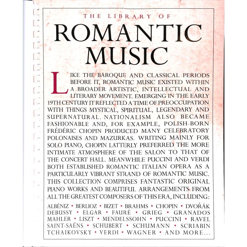 The library of romantic music The library of romantic music