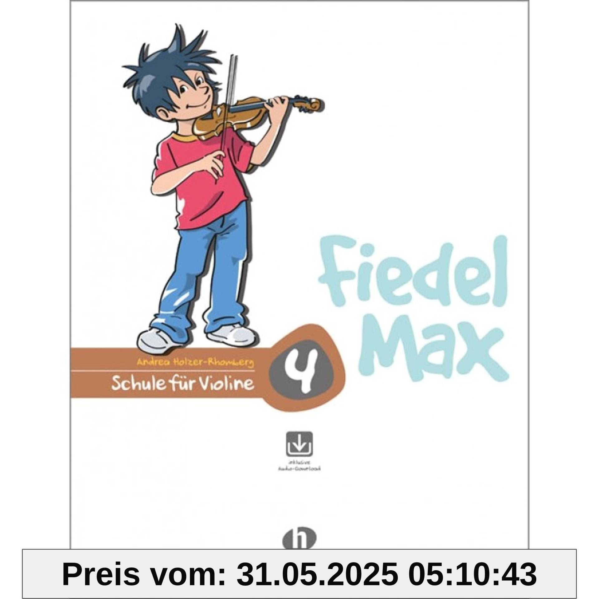 The title should be: Fiedel Max - Schule für Violine, Band 4 inklusivec Audio-Download.