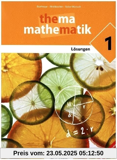 Thema Mathematik. Unterstufe - Übungen 5 - Lösungsheft