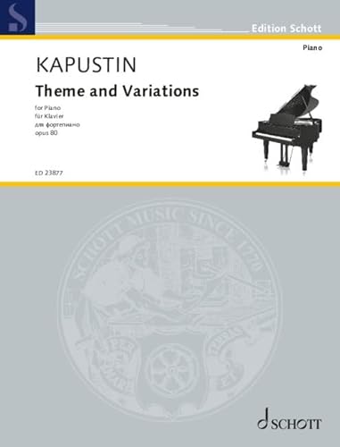 Theme and Variations: op. 80. Klavier. (Edition Schott)