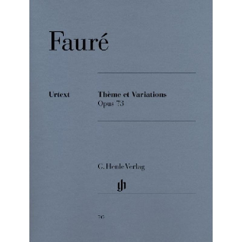 Theme et Variations op 73 Theme et Variations op 73