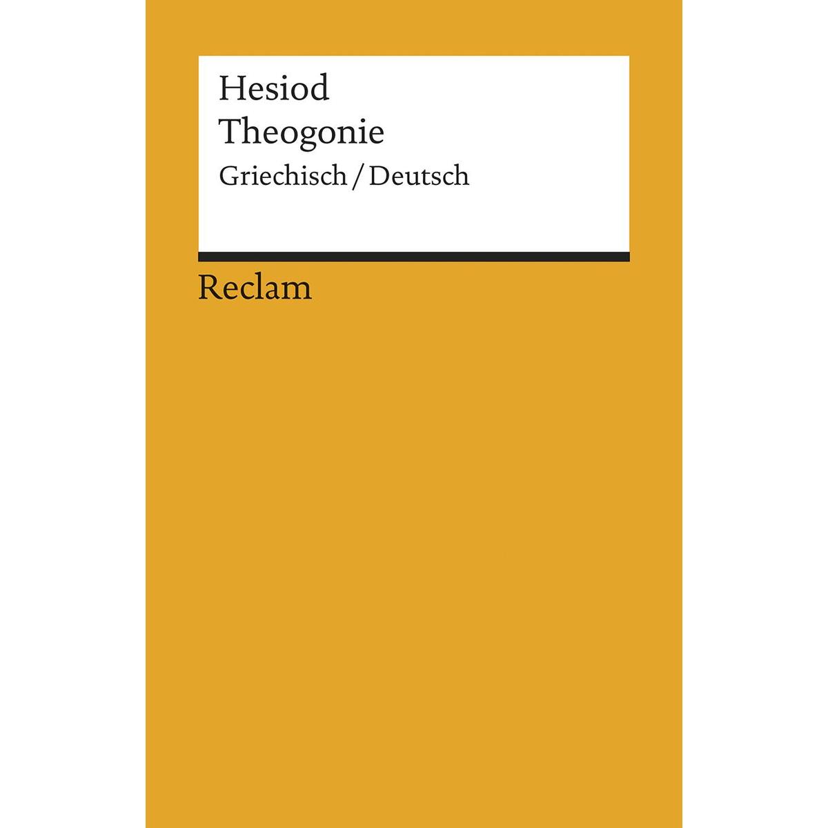 Theogonie Theogonie von Reclam Philipp Jun.