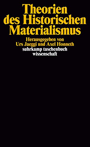 Theorien des Historischen Materialismus (suhrkamp taschenbuch wissenschaft) von Suhrkamp Verlag