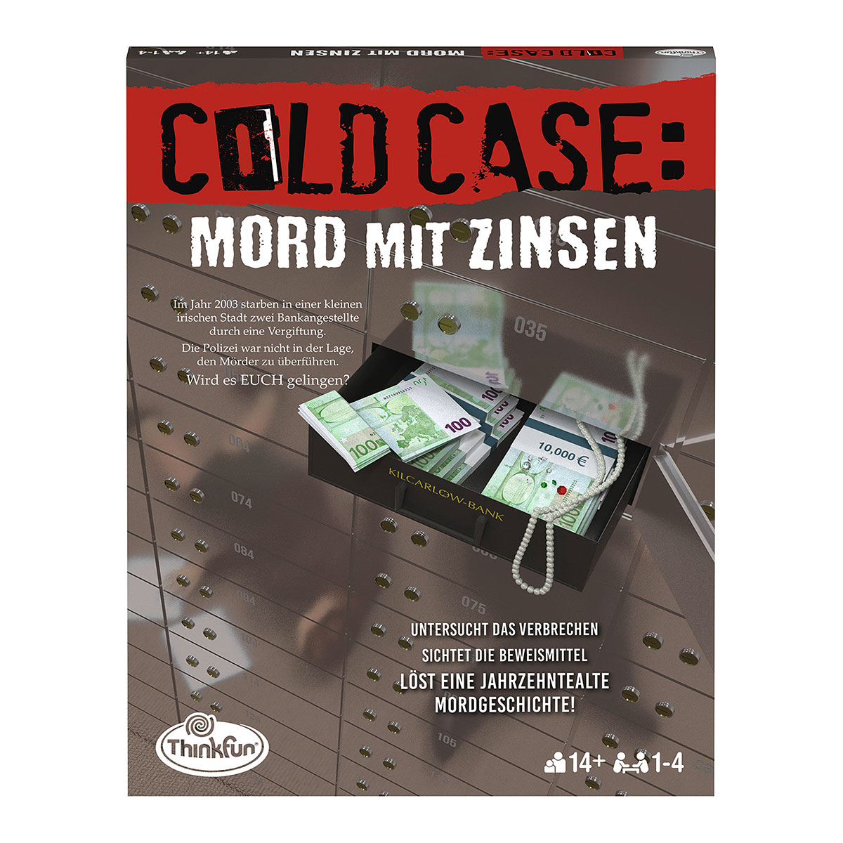ThinkFun - 76486 - Cold Case: Mord mit Zinsen. Der Krimi im eigenen Heim. Wer fi... von Ravensburger Spieleverlag