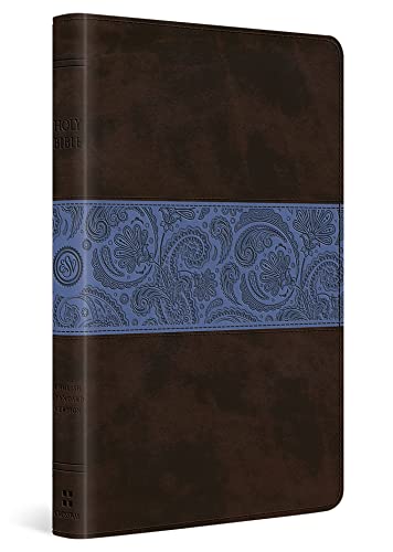 Thinline Bible-ESV-Paisley Band Design: English Standard Version, Chocolate/Blue, Paisley Band, Trutone, Thinline Bible von Crossway Books