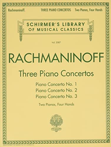 Three Piano Concertos: Nos. 1, 2, and 3: Schirmer's Library of Musical Classics, Vol. 2087 2 Pianos, 4 Hands: Two Pianos, Four Hands (Schirmer's Library of Musical Classics, 2087, Band 2087) von G. Schirmer