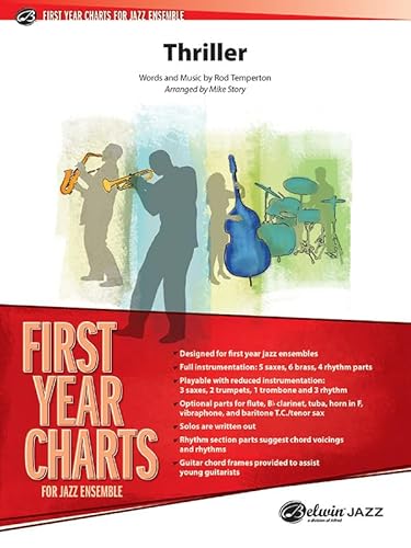 Thriller: Conductor Score (First Year Charts for Jazz Ensemble) von Alfred Music