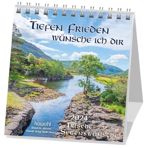 Tiefen Frieden wünsche ich dir 2024: Aufstellkalender mit irischen Segenswünschen