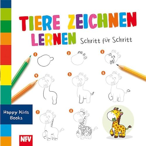 Tiere zeichnen lernen Schritt-für-Schritt: Happy Kids Books von Neuer Favorit