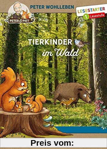 Tierkinder im Wald: Lesestarter 1. Lesestufe (Peter & Piet)