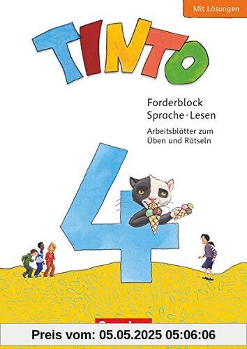 Tinto Sprachlesebuch 2-4 - Neubearbeitung 2019 - 4. Schuljahr: Forderblock Sprache und Lesen - Arbeitsblätter zum Üben und Rätseln mit Lösungen Tinto Sprachlesebuch 2-4 - Neubearbeitung 2019 - 4. Schuljahr: Forderblock Sprache und Lesen - Arbeitsblätter zum Üben und Rätseln mit Lösungen