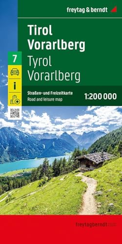 Tirol - Vorarlberg, Straßen- und Freizeitkarte 1:200.000, freytag & berndt (freytag & berndt Auto + Freizeitkarten, Band 7)