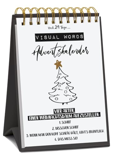 Tisch-Adventskalender »Visual Words« von Korsch Verlag