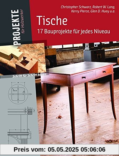 Tische: 17 Bauprojekte für jedes Niveau (Projekte für Holzwerker)