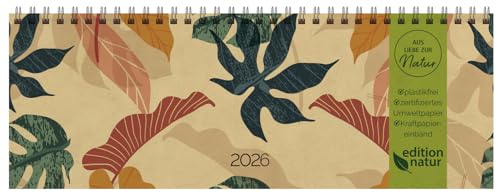 Tischkalender Edition Natur Dschungel 2026 quer: 1 Woche 2 Seiten; Bürokalender; nachhaltiger Tischquerkalender; Format: 29,8 x 10,5 cm Tischkalender Edition Natur Dschungel 2026 quer: 1 Woche 2 Seiten; Bürokalender; nachhaltiger Tischquerkalender; Format: 29,8 x 10,5 cm von Korsch Verlag