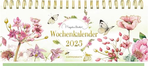 Tischkalender mit Wochenkalendarium: 2025 - Marjolein Bastin - rosa: Tischkalender mit Wochenplaner und Eintragmöglichkeiten. Hochwertige Ausstattung, mit Ferienübersicht und Geburtstagsplaner von Coppenrath Verlag GmbH & Co. KG