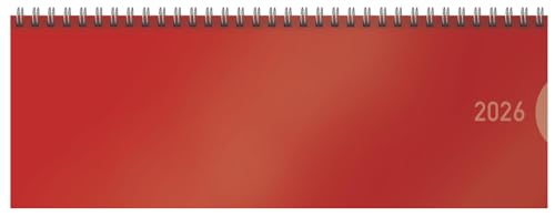 Tischquerkalender Classic Colourlux rot 2026: 1 Woche 1 Seite; Bürokalender; Tischkalender quer im Format: 29,8 x 10,5 cm Tischquerkalender Classic Colourlux rot 2026: 1 Woche 1 Seite; Bürokalender; Tischkalender quer im Format: 29,8 x 10,5 cm von Korsch Verlag