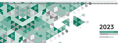 Tischquerkalender Giganta XXL grün 2023 - 42,2x14,8 cm - 1 Woche auf 2 Seiten - Bürokalender - Stundeneinteilung 7 - 22 Uhr - 126-0013 Tischquerkalender Giganta XXL grün 2023 - 42,2x14,8 cm - 1 Woche auf 2 Seiten - Bürokalender - Stundeneinteilung 7 - 22 Uhr - 126-0013