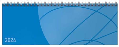 Tischkalender quer Professional Colourlux 2024 blau: 1 Woche 2 Seiten; Bürokalender; Tischquerkalender im Format: 29,8 x 10,5 cm von Korsch Verlag