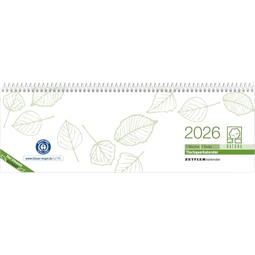 Tischquerkalender Recycling 1W/1S 2025 - 29,6x9,9 cm - 1 Woche auf 1 Seite - Bürokalender mit 60 Seiten - Stundeneinteilung 7 - 19 Uhr - 146-0700 Tischquerkalender Recycling 1W/1S 2025 - 29,6x9,9 cm - 1 Woche auf 1 Seite - Bürokalender mit 60 Seiten - Stundeneinteilung 7 - 19 Uhr - 146-0700 von ZETTLER Kalender