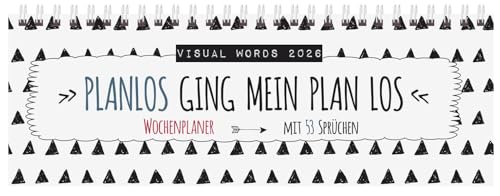 Tischquerkalender Visual Words 2026: 1 Woche 2 Seiten; Tischkalender quer mit viel Platz für Notizen; Format: 29,8 x 10,5 cm Tischquerkalender Visual Words 2026: 1 Woche 2 Seiten; Tischkalender quer mit viel Platz für Notizen; Format: 29,8 x 10,5 cm von Korsch Verlag