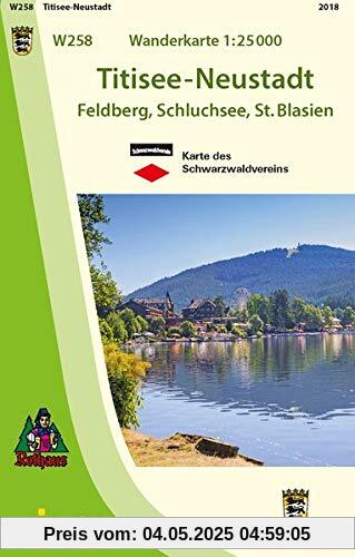 Titisee-Neustadt: Feldberg, Schluchsee, St. Blasien (Karte des Schwarzwaldvereins)