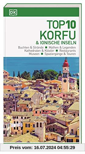 Top 10 Reiseführer Korfu & Ionische Inseln: mit Extra-Karte und kulinarischem Sprachführer zum Herausnehmen