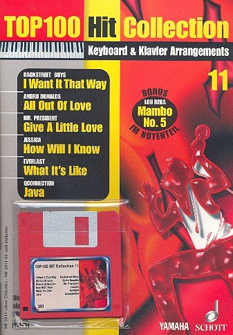 Top 100 Hit Collection 11: 7 Chart-Hits: I Want It That Way - All Out Of Love - Give A Little Love - How Will I Know - What It's Like - Java - Mambo ... Band 11. Klavier / Keyboard. (Music Factory) von SCHOTT MUSIC GmbH & Co KG, Mainz