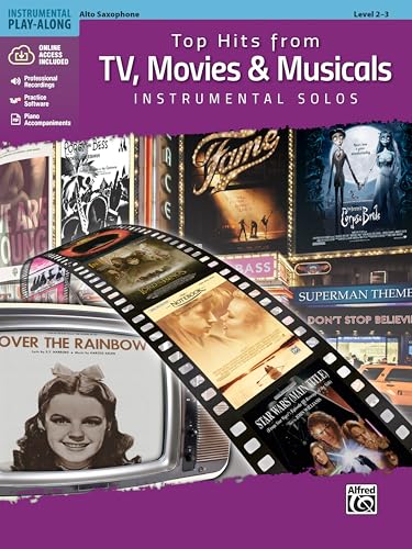 Top Hits from TV, Movies & Musicals Instrumental Solos - Alto Saxophone: Alto Sax, Book (Top Hits Instrumental Solos): Alto Sax, Book & Online Access Code Taschenbuch – 13. Januar 2016 von Alfred Music