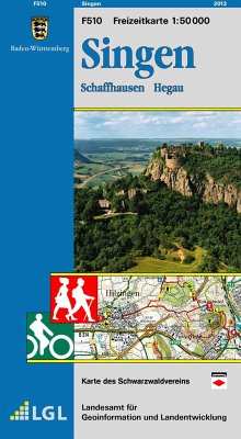 Topographische Freizeitkarte Baden-Württemberg Singen von Landesamt für Geoinformation BW