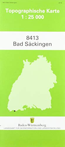 Topographische Karte Baden-Württemberg Bad Säckingen: Mit UTM-Koordinaten bezogen auf d. WGS84/ETRS89