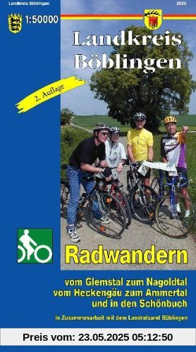 Topographische Landkreiskarten Baden-Württemberg, Landkreis Böblingen: Radwandern vom Glemstal zum Nagoldtal, vom Heckengäu zum Ammertal und in den Schönbuch. 1:50000 Topographische Landkreiskarten Baden-Württemberg, Landkreis Böblingen: Radwandern vom Glemstal zum Nagoldtal, vom Heckengäu zum Ammertal und in den Schönbuch. 1:50000