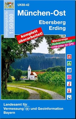 Topographische Sonderkarten Bayern. UK 50-42. München-Ost.Eberberg.Erding