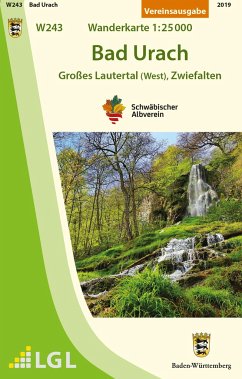 W243 Bad Urach - Großes Lautertal (West), Zwiefalten von Landesamt für Geoinformation BW / Schwäbischer Albverein e.V.