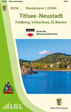 Topographische Wanderkarte Baden-Württemberg Titisee-Neustadt von Landesamt für Geoinformation BW