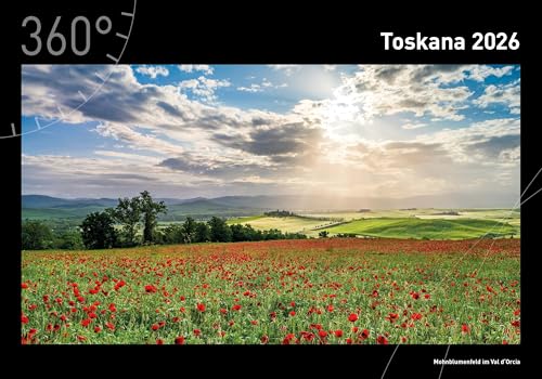Toskana Premiumkalender 2026 (360° Premiumkalender 2026: Format 50 x 35 cm) von 360° medien