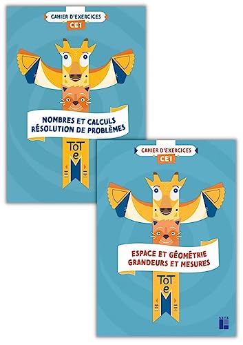 Totem Mathématiques CE1 - Cahiers d'exercices - 2 volumes avec du matériel - numération + géométrie: Cahiers d'exercices 2 volumes : Espace et ... ; Nombres et calculs, résolution de problèmes Totem Mathématiques CE1 - Cahiers d'exercices - 2 volumes avec du matériel - numération + géométrie: Cahiers d'exercices 2 volumes : Espace et ... ; Nombres et calculs, résolution de problèmes