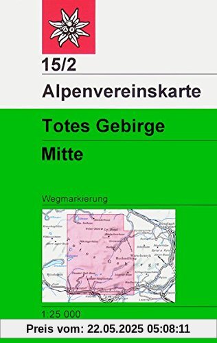 Totes Gebirge, Mitte: Wege und Skitouren - 1:25.000 (Alpenvereinskarten)