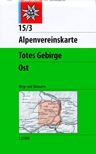 Totes Gebirge, Ost: Topographische Karte 1:25.000 mit Wegmarkierungen und Skirouten: Wege und Skitouren (Alpenvereinskarten)