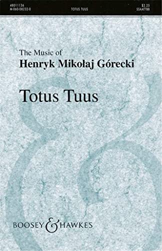 Totus Tuus: op. 60. gemischter Chor (SSAATTBB) a cappella. Chorpartitur. von Boosey & Hawkes