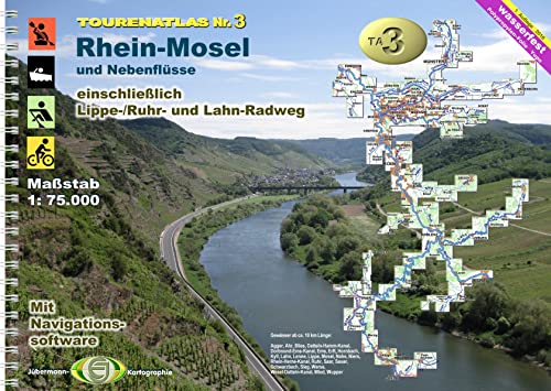 TourenAtlas Wasserwandern: TourenAtlas TA3 Rhein-Mosel: Saar, Mosel, Rhein ab Mainz und Nebenflüsse TourenAtlas Wasserwandern: TourenAtlas TA3 Rhein-Mosel: Saar, Mosel, Rhein ab Mainz und Nebenflüsse