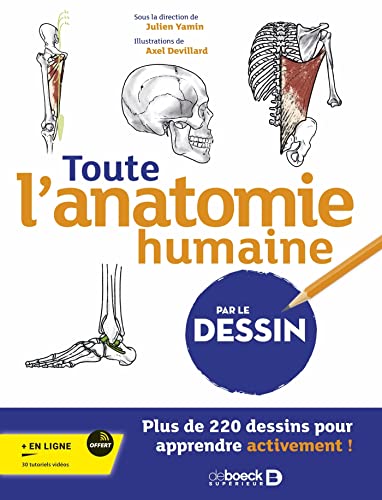 Toute l’anatomie humaine par le dessin: Plus de 220 dessins pour apprendre activement !
