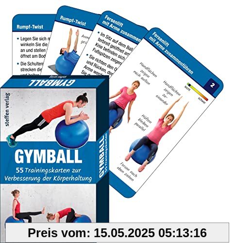 Trainingskarten: Gymball: 55 Trainingskarten zur Verbesserung der Körperhaltung (Trainingsreihe von Ronald Thomschke)