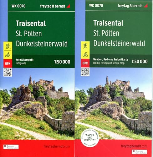 Traisental, Wander-, Rad- und Freizeitkarte 1:50.000, freytag & berndt, WK 0070: St. Pölten - Dunkelsteinerwald, mit Infoguide, GPX Tracks, wasserfest ... (freytag & berndt Wander-Rad-Freizeitkarten) von Freytag-Berndt und ARTARIA