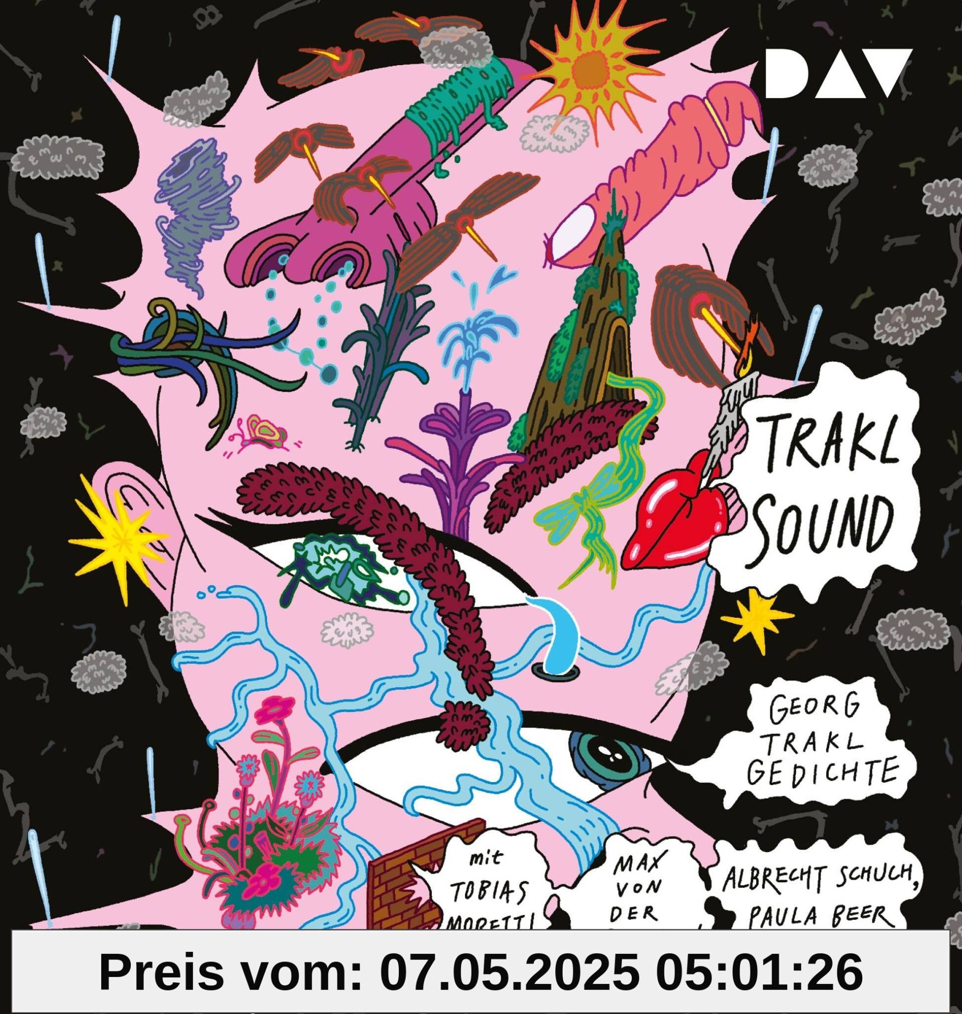 Trakl-Sound. Gedichte: Lesung mit Tobias Moretti, Max von der Groeben, Albrecht Schuch, Paula Beer u.v.a. (1 mp3-CD)